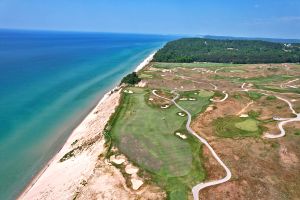 Arcadia Bluffs (Bluffs) 12th Aerial Fairway